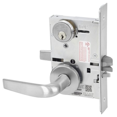 CORBIN RUSSWIN Entrance or Office Mortise Lock, CS Lever, A Rose, Satin Chrome ML2053 CSA 626